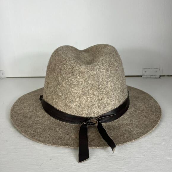 ORVIS 100% Wool Fedora Hat with Trim Women\'s Size Large Tan main image 6